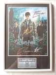 Moldura Filme Harry Potter & The Deathly Hallows Parte 2 com Autógrafo