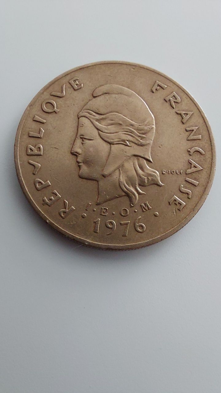 1976 French Polynesia 100 FRANCS

moneta numizmatyka