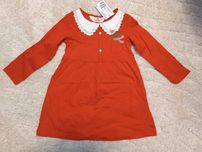 Sukienka świąteczna z długim rękawem H&M 4-6y. Christmas