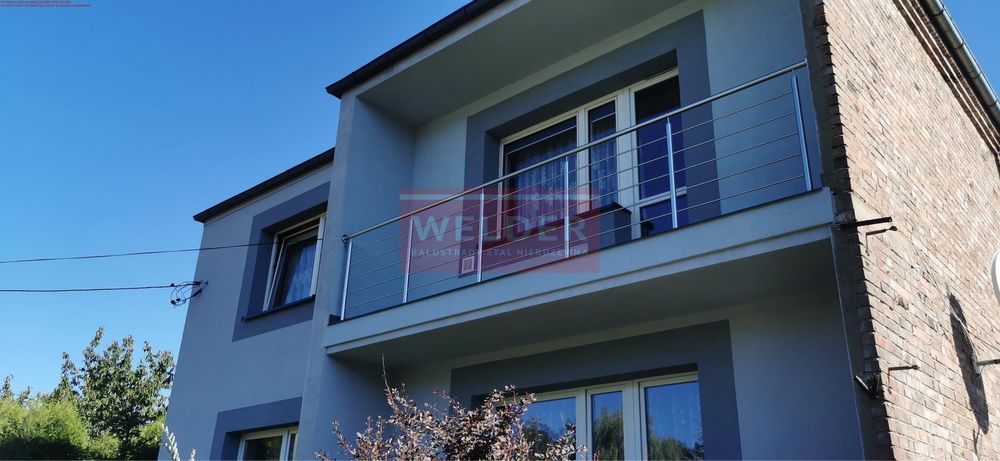 Balustrada Balkon Francuski Stal nierdzewna malowana Antracyt