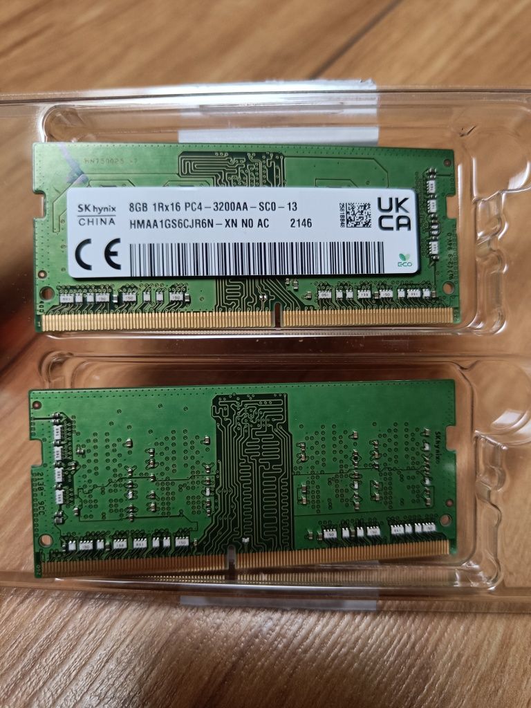2x Pamięć RAM DDR4 SKHynix 8GB 3200MHz SODIMM