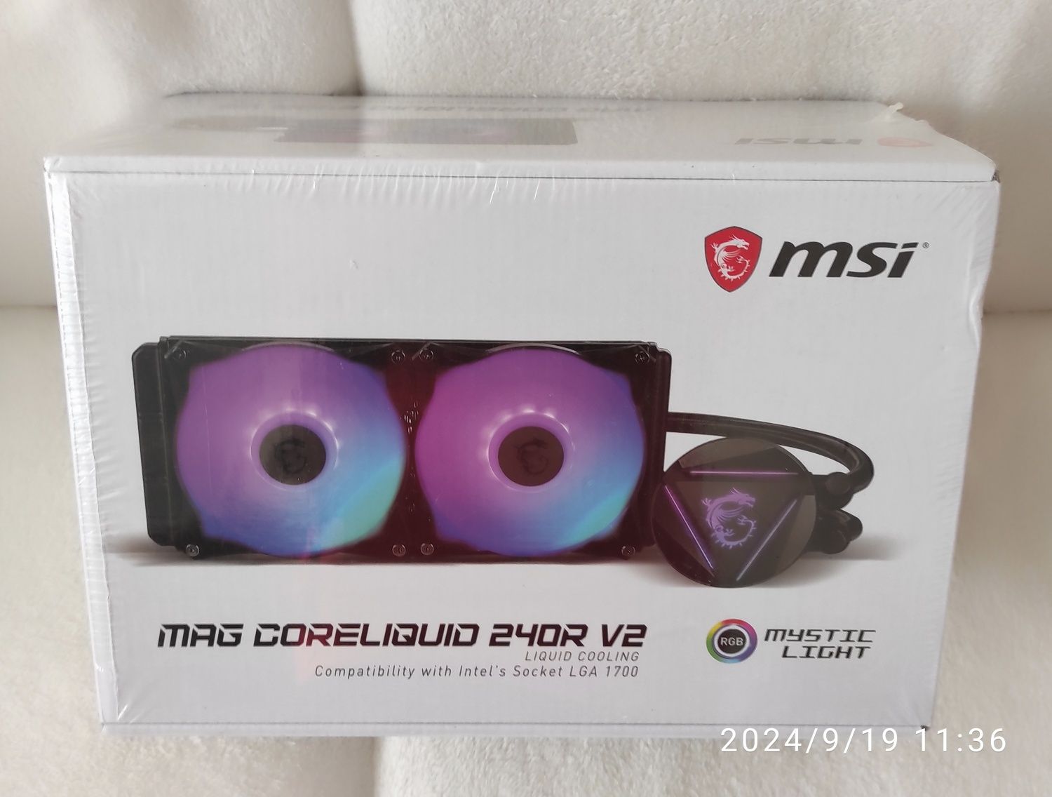 Chłodzenie wodne MSI MAG CORELIQUID 240R V2 NOWE