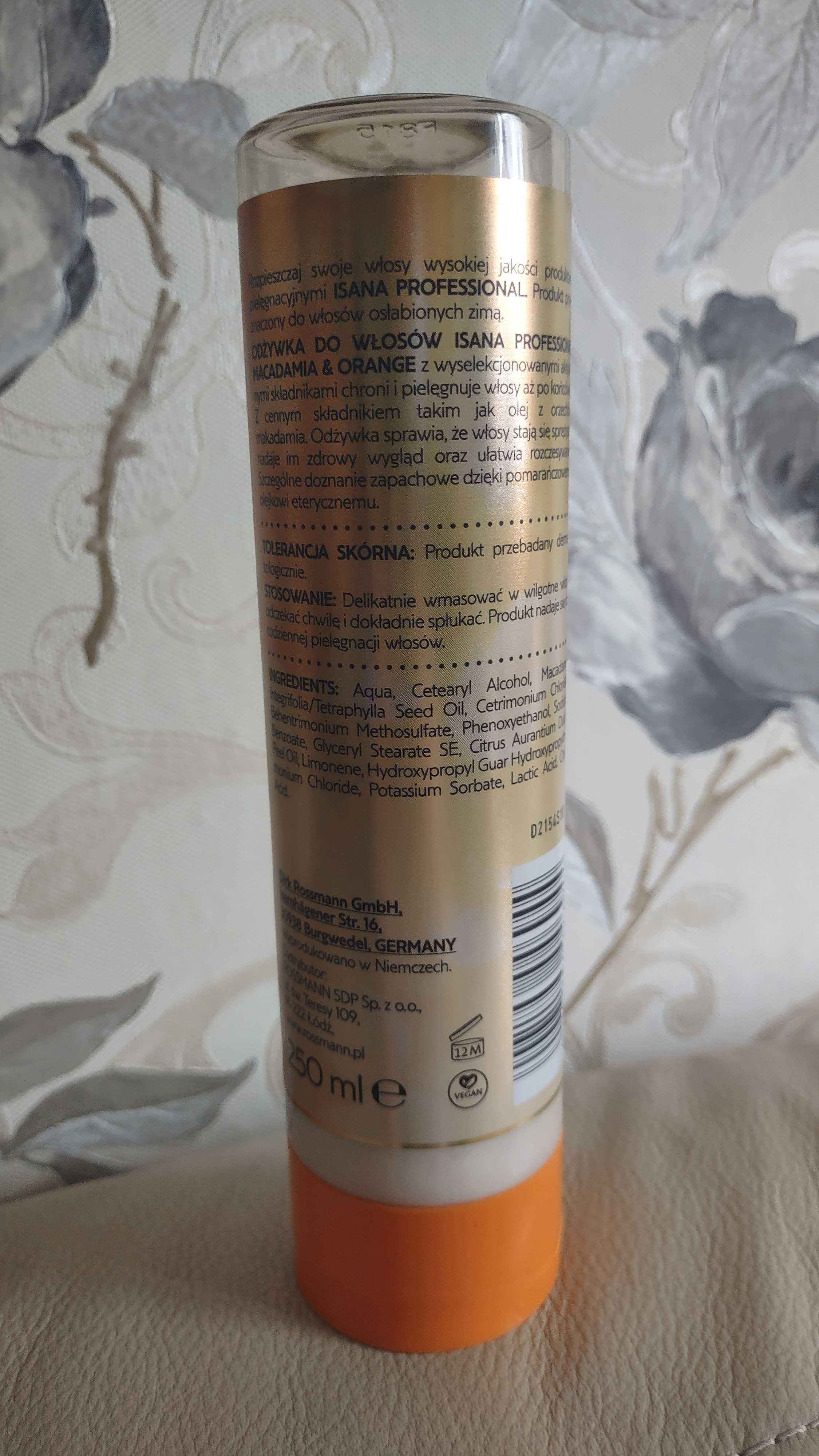 Odżywka do włosów Macadamia & Orange / Isana Professional