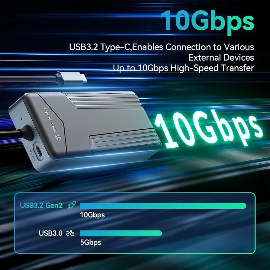 Yottamaster Stacja dokująca USB C z obudową M.2 NVMe SSD, adapter 8 w
