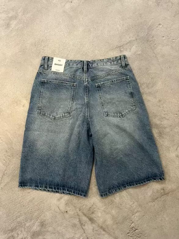 Чоловічі джинсові шорти BERSHKA Baggy Fit