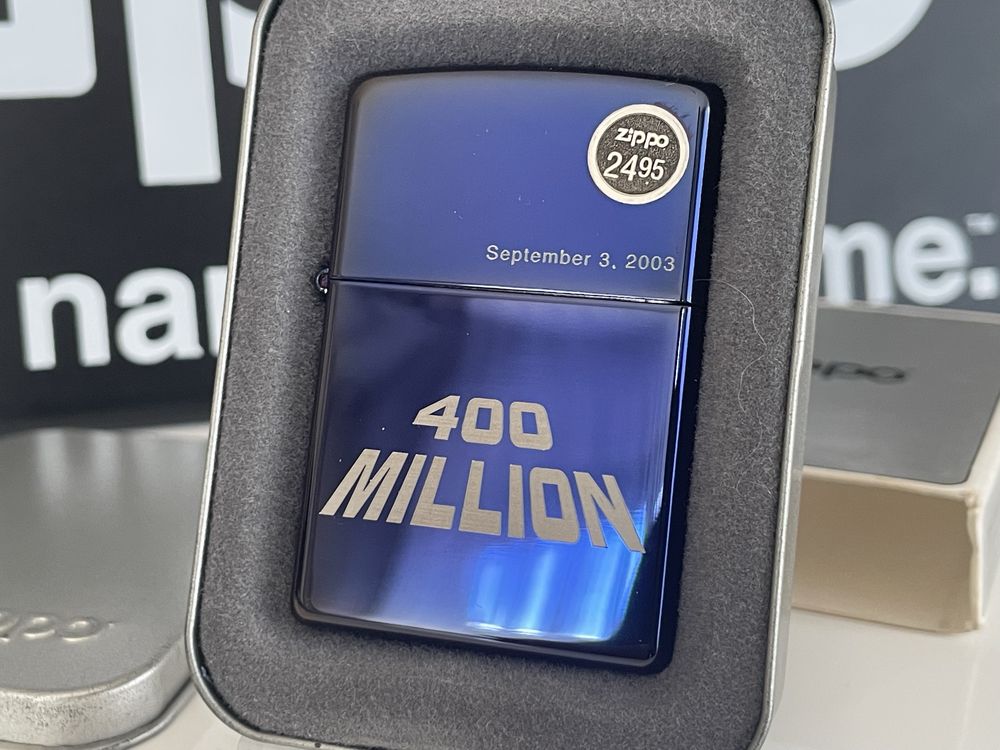Zapalniczka Zippo 2003 September 3. 400 Million, NOWA