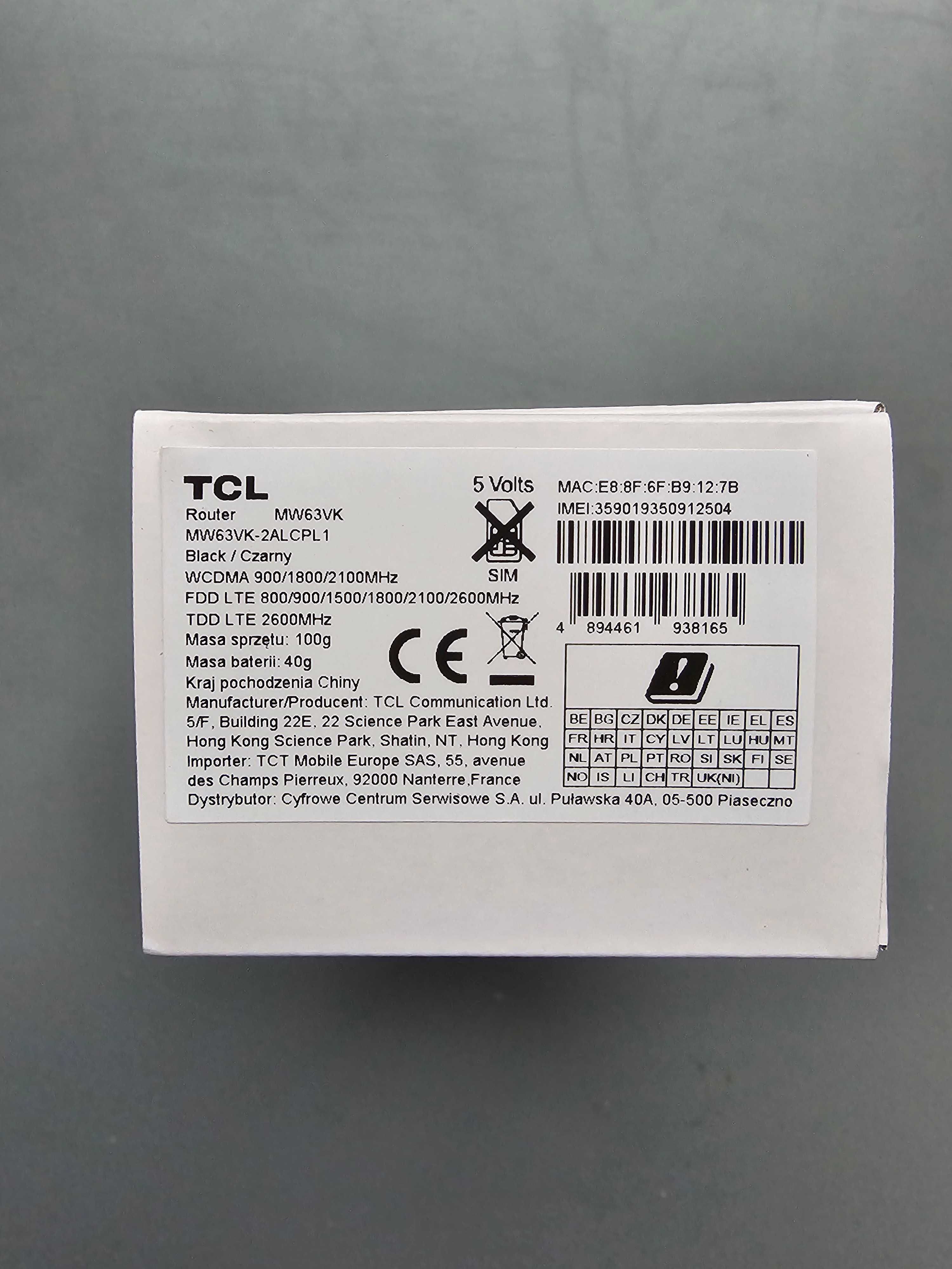 ROUTER TCL Linkzone MW63
