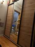 Szafa przesuwna lustro szuflady 180cm artisan LOFT