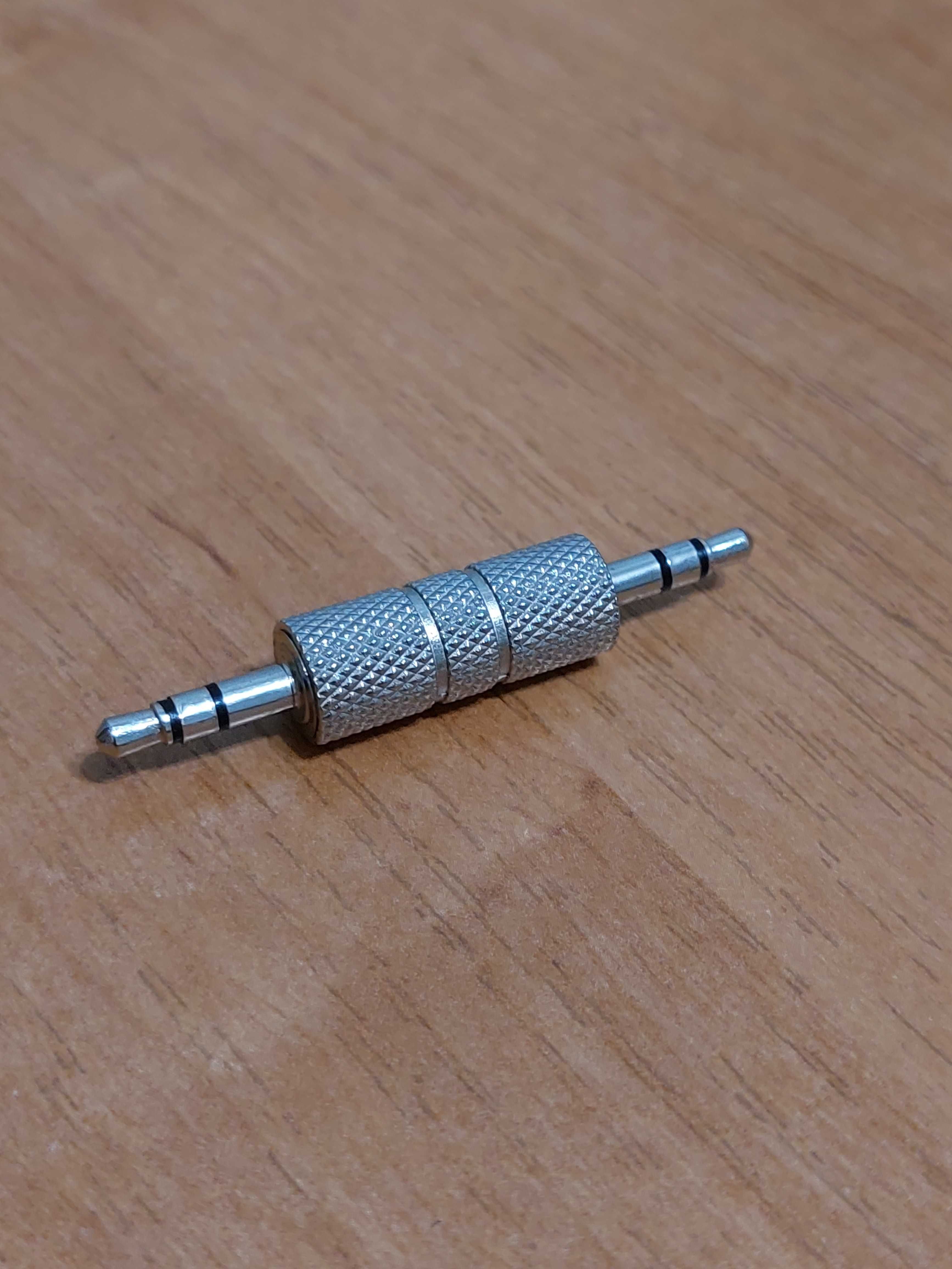 Адаптер Mini-Jack 3.5mm 3 pin папа-папа/Male to Male