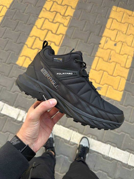 Кросівки зимові Merrell Float Pro High Cordura Black/White premium