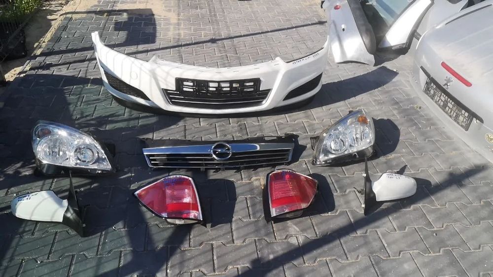 OPEL ASTRA H LIFT ZDERZAK / LAMPY / REFLEKTORY / LUSTERKA / ATRAPA KOD LAKIERU: Y474