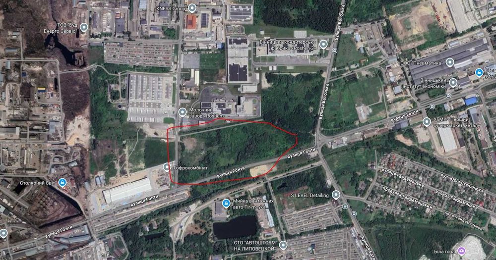 оренда землі промисловість вул. Гонти
