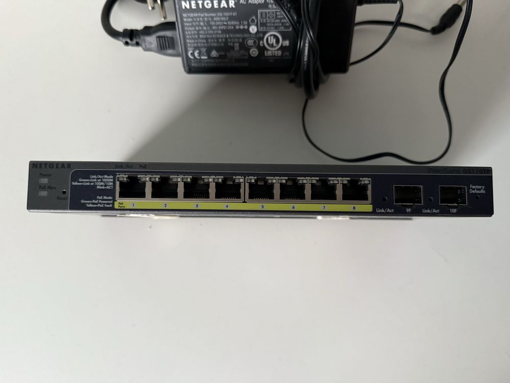 Switch PoE NETGEAR GS110TP 8 portow