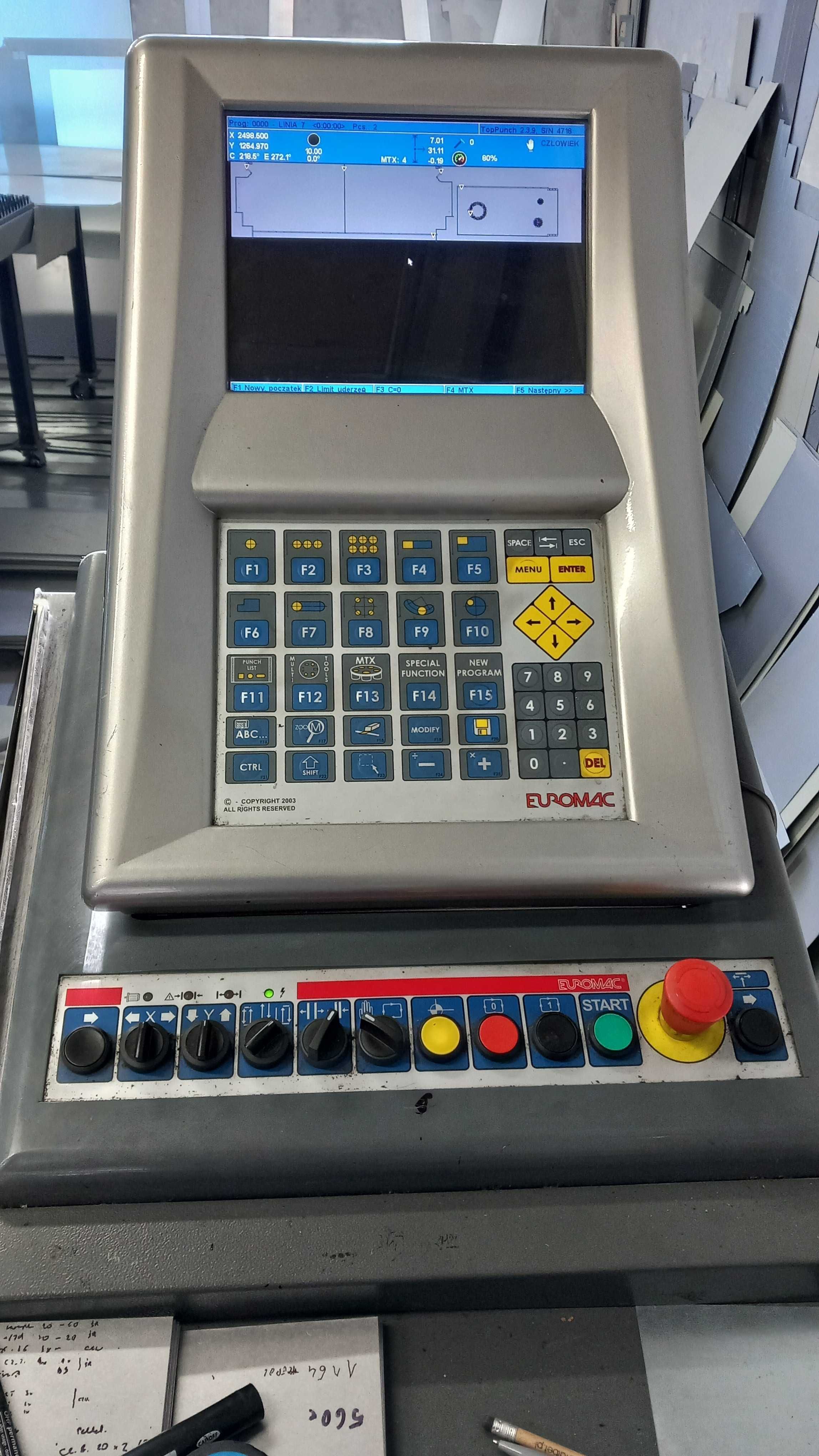 Wykrawarka CNC Euromac MTX Flex 6 Hybrid