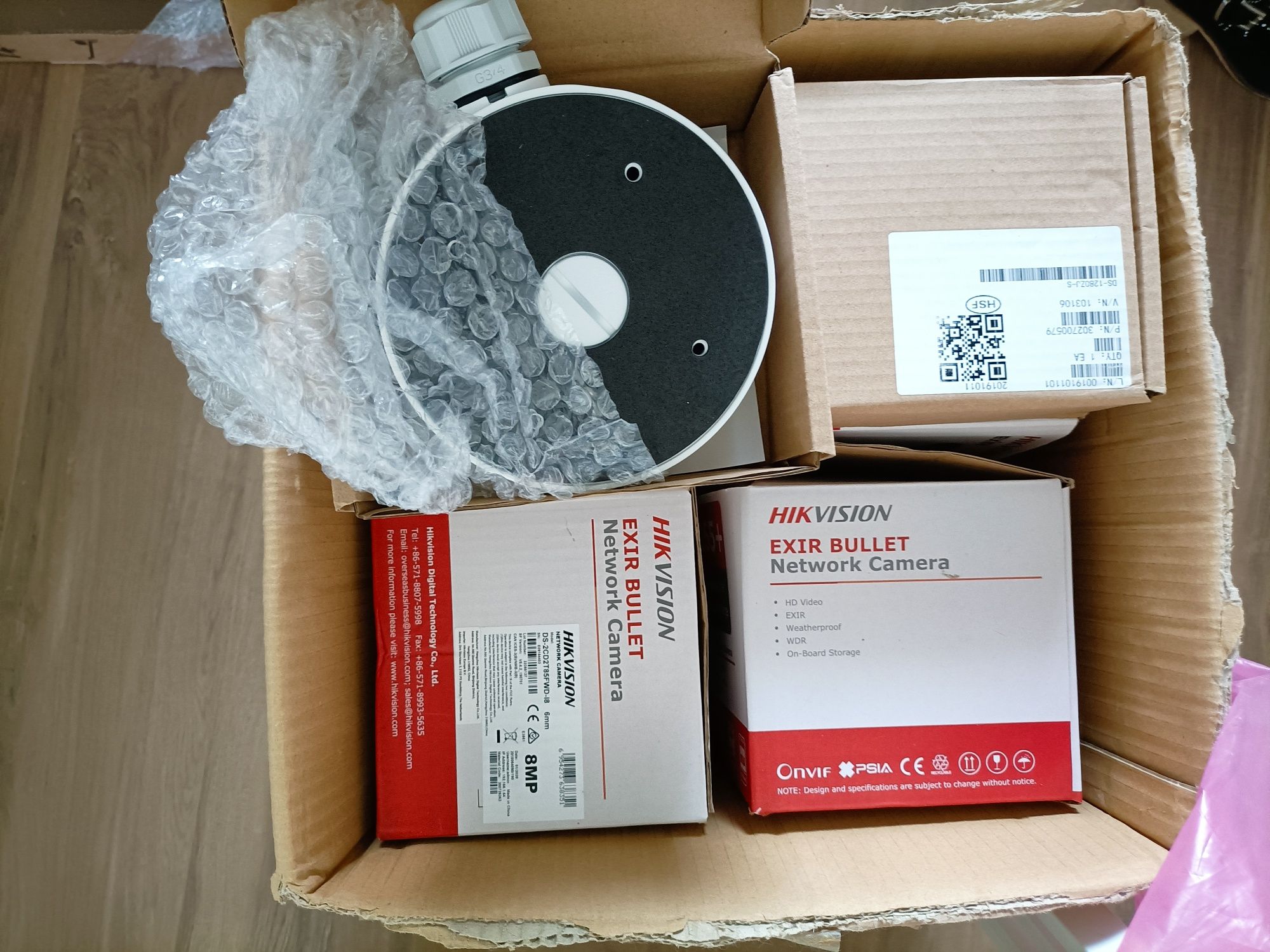 Hikvision câmaras mais NVR