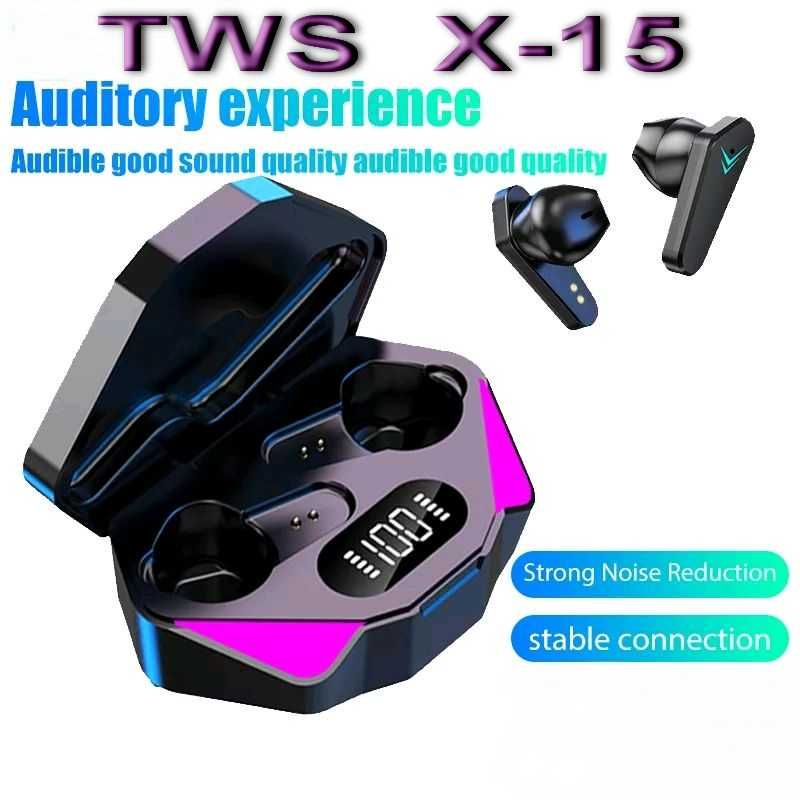 TWS X15 Bluetooth 5.3 Новые беспроводные наушники гарнитура.