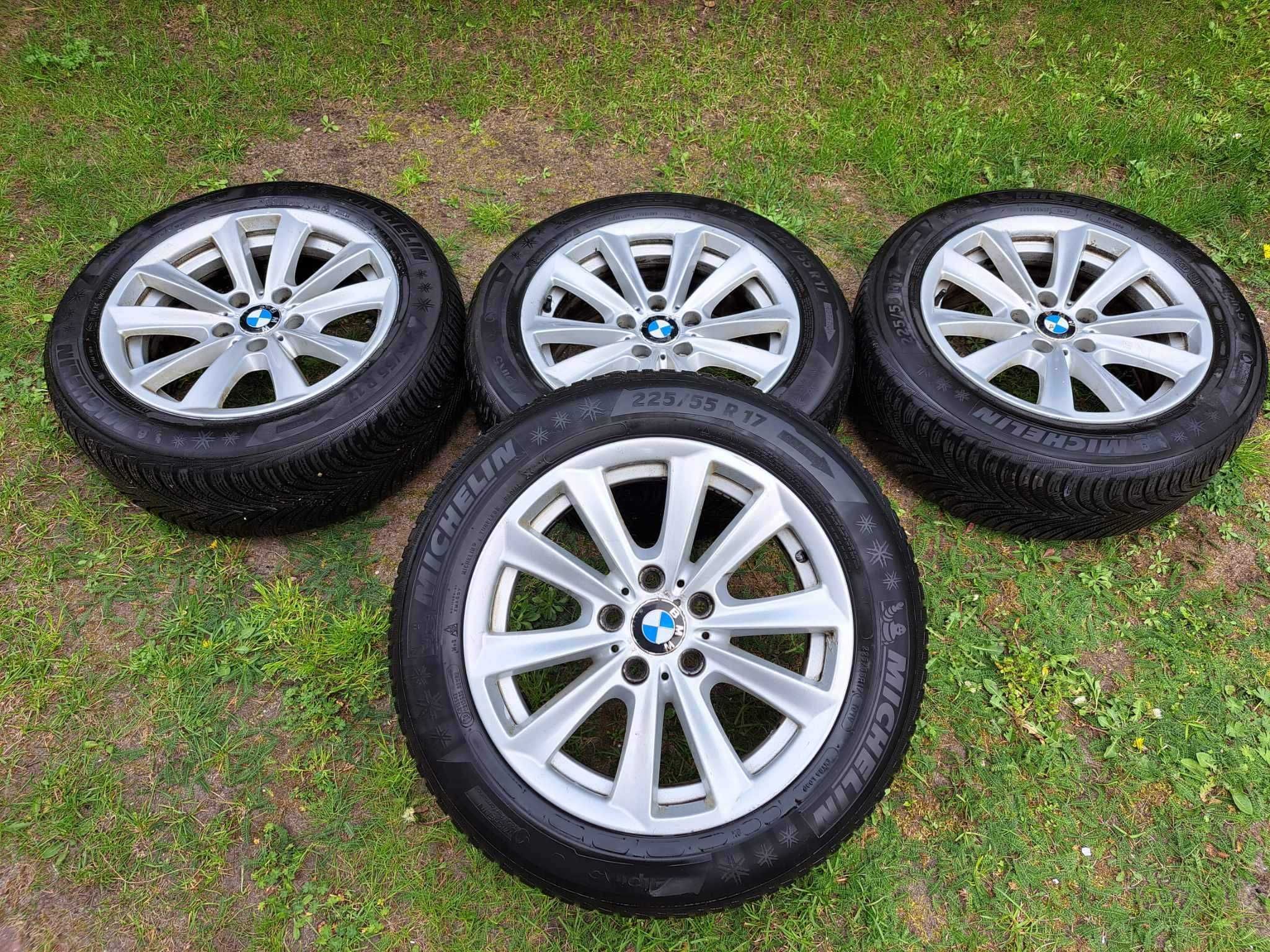 Oryginalne Koła BMW 5x120 R17 Opony Zimowe  Michelin 225/55