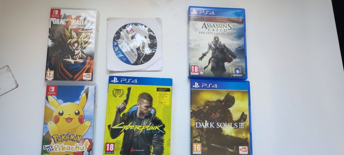 Gry PlayStation 4 / Cyberpunk/ Dark Souls/ Assassin's Creed/ Mortal Ko