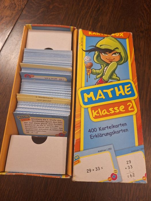 Fiszki do nauki matematyki klasy 1-3 szkoła podstawowa j. niemiecki