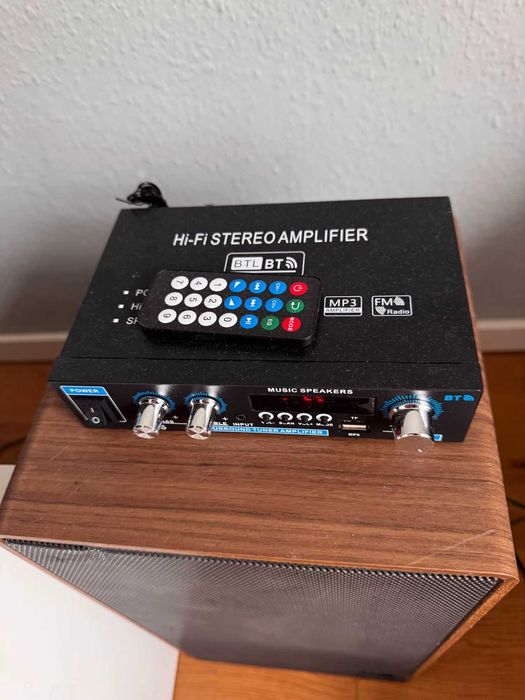 Міні HIFI цифровий Bluetooth аудіо підсилювач потужності AUX USB FM TF