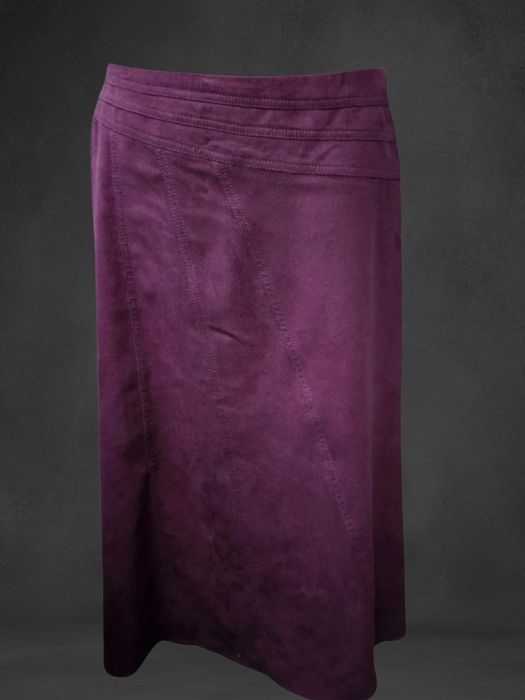 Midi spódnica burgund sirenoffice goblincore velwet y2k lolita office