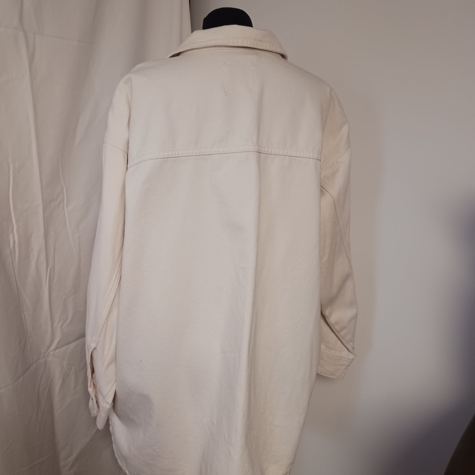 Bluza jeans biała
