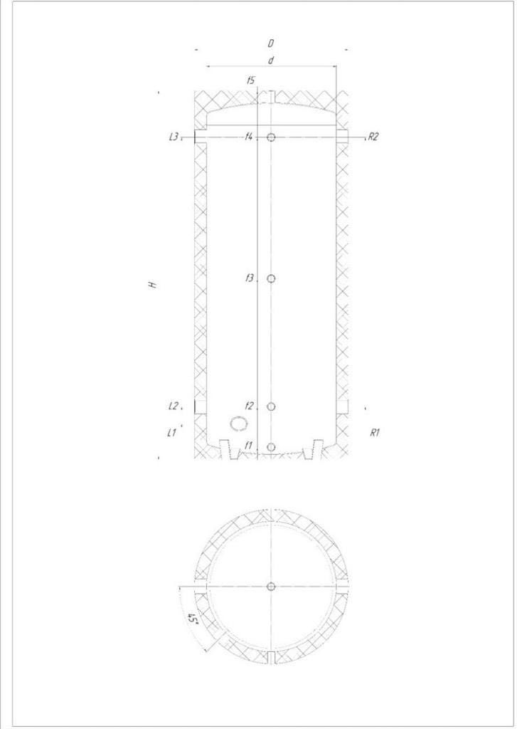 Zbiornik Buforowy /Bufor Ciepła /1500L z wez 2.2m2  Faktura VAT