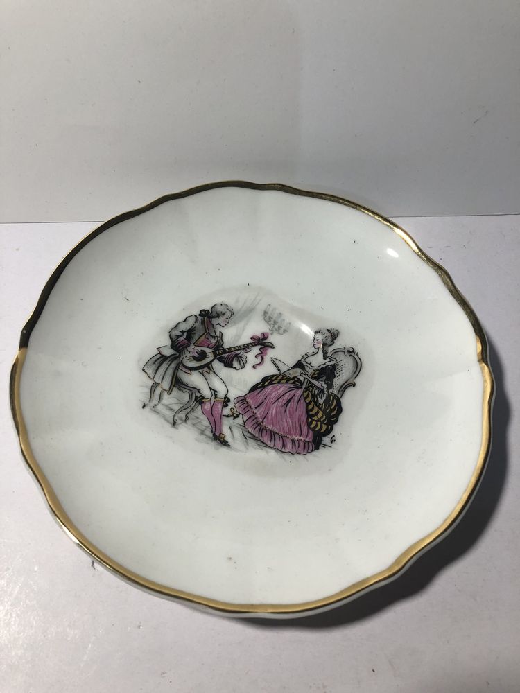 Chávena e pires de chá porcelana de coimbra