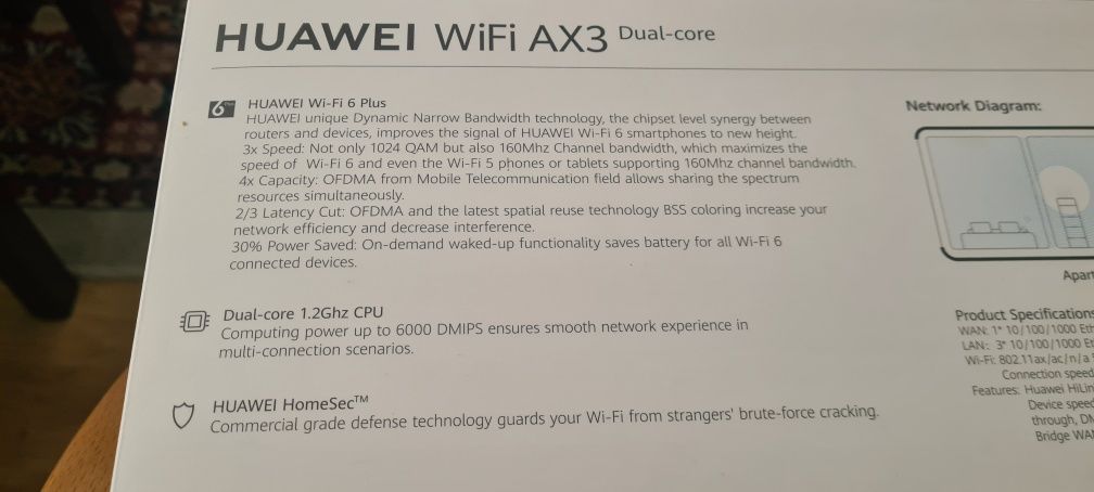 Router Huawei WiFi AX3 Dual-core WiFi 6