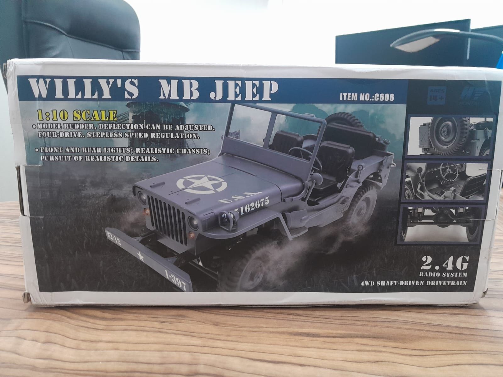 Машинка на радиоуправлении Willy's  MB Jeep