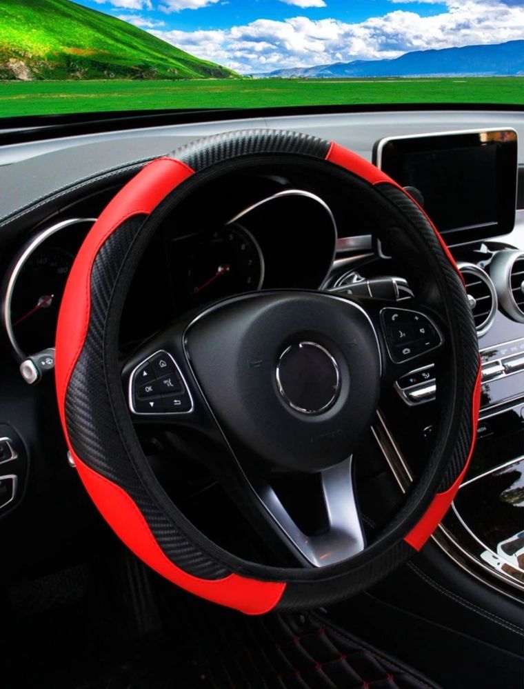 Capa de volante em fibra de carbono- Conforto, Estilo e Performance