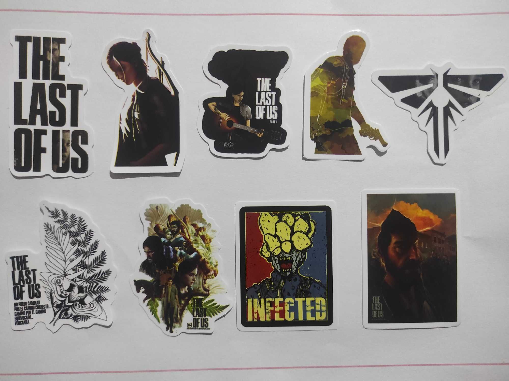 Stickers/Autocolantes com tema de The Last of Us