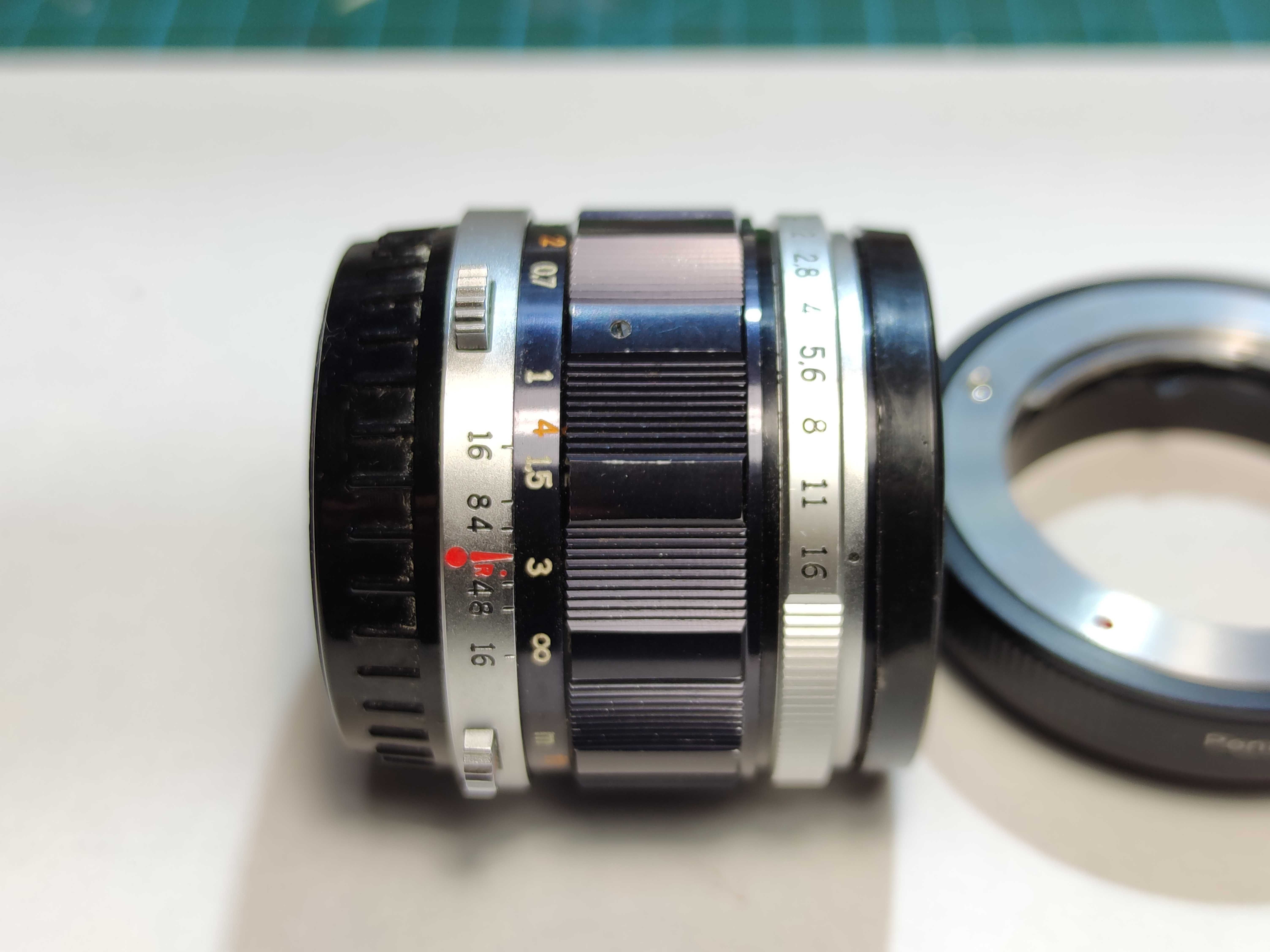 Olympus G Zuiko 40mm f/1.4 Pen-F+блэнда + Sony E Adapter