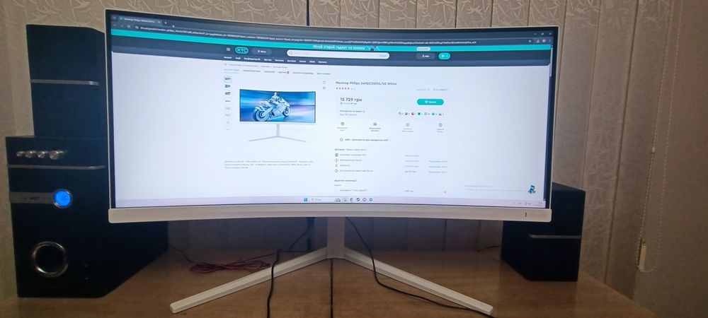 Монітор Philips 34m2c5501a/00 на гарантії