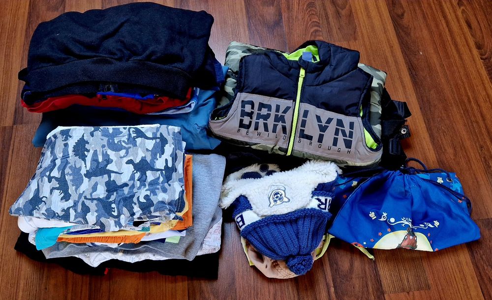 Paczka ubrań dla chłopca, paka dla chłopaka rozmiar 122. 5kg ciuchów