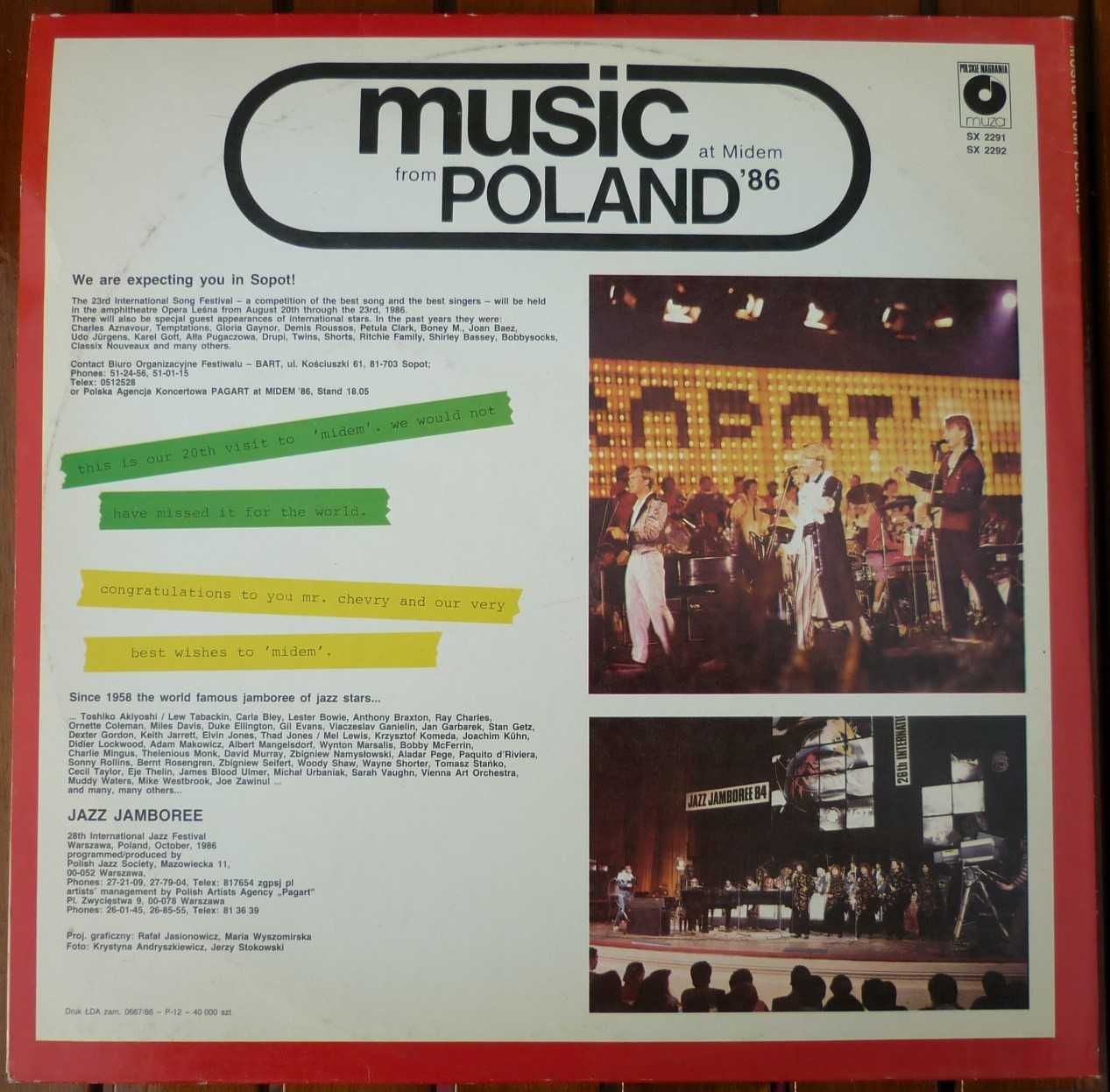 Winyl Music From Poland At Midem '86 album 2LP