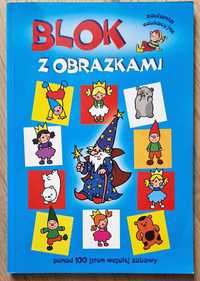 Zadania edukacyjne Blok z obrazkami kolorowanka