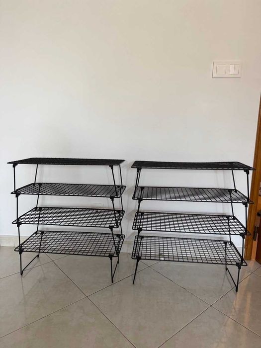 Sapateiras, cinz, 58x27x17 cm, GREJIG, IKEA, 8 unid.