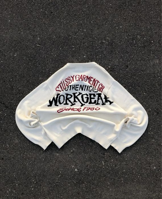 Оригінал Stussy WorkGear Authentic Knit Sweater