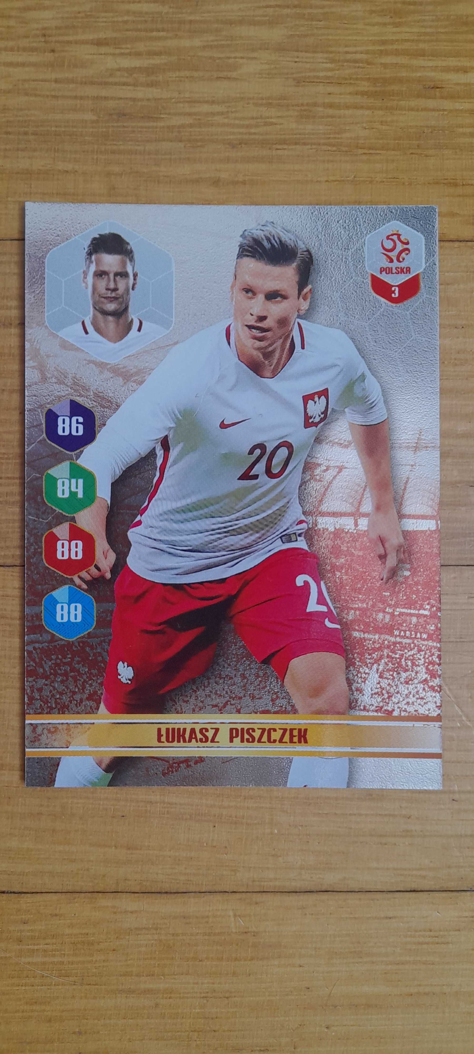 Łukasz Piszczek (Polska) - karta Panini z serii Dumni z naszych, 2018r