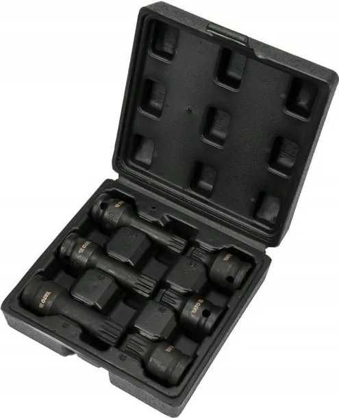 Nasadki udarowe klucze trzpieniowe SPLINE M14-M16 1/2'' 6 SZT YT-10652