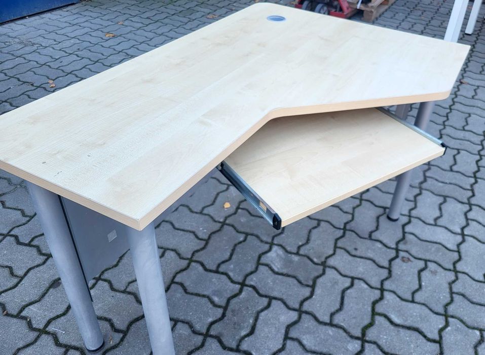 Duże Biurko narożne, z szufladą 120cm