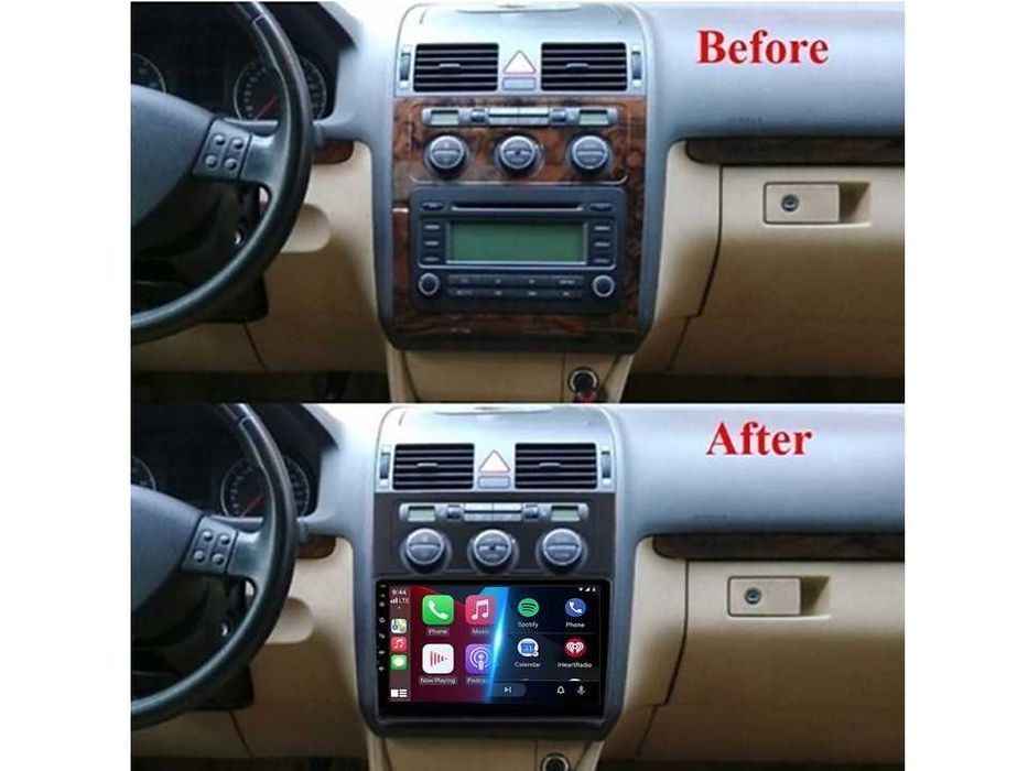 Radio samochodowe Android Volkswagen Touran (10.1" Auto AC) 2004.-2008