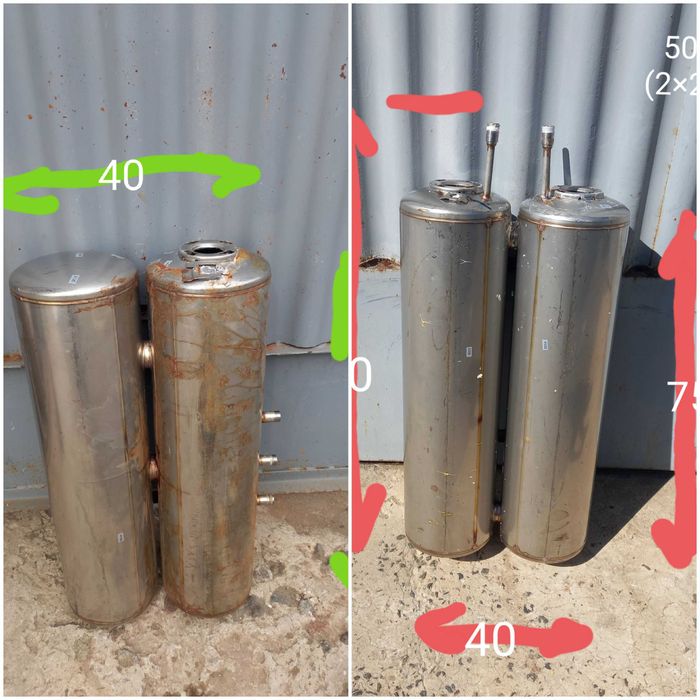 Бак, бойлер, ресивер, ємність, бочка, нержавійка