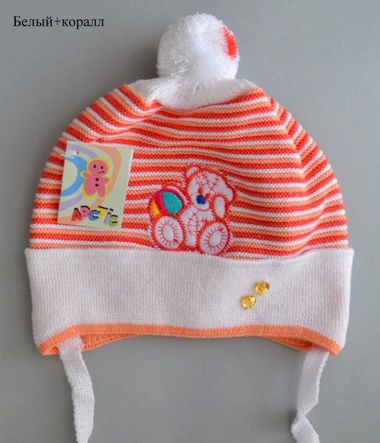 Весняна шапка для дівчинки Тедді