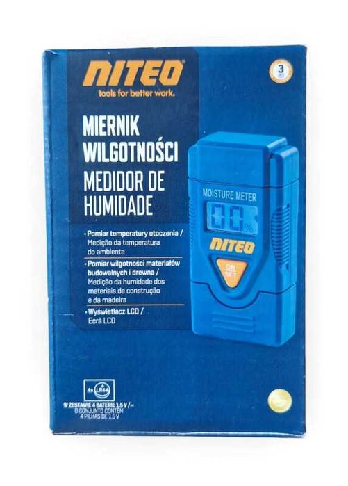 Miernik wilgotności drewna i materiałów NITEO