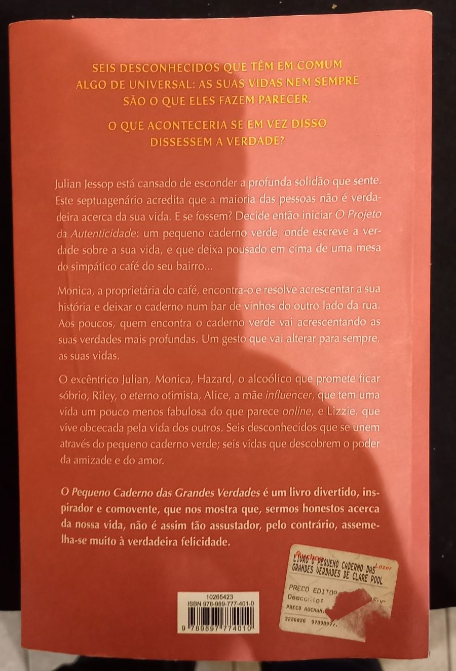 Livro "O Pequeno Caderno das Grandes Verdades". PORTES GRÁTIS.