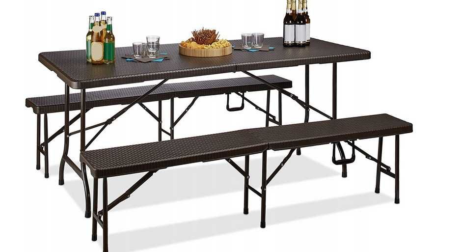 Zestaw do ogrodu stolik ławka relaxday Bastian