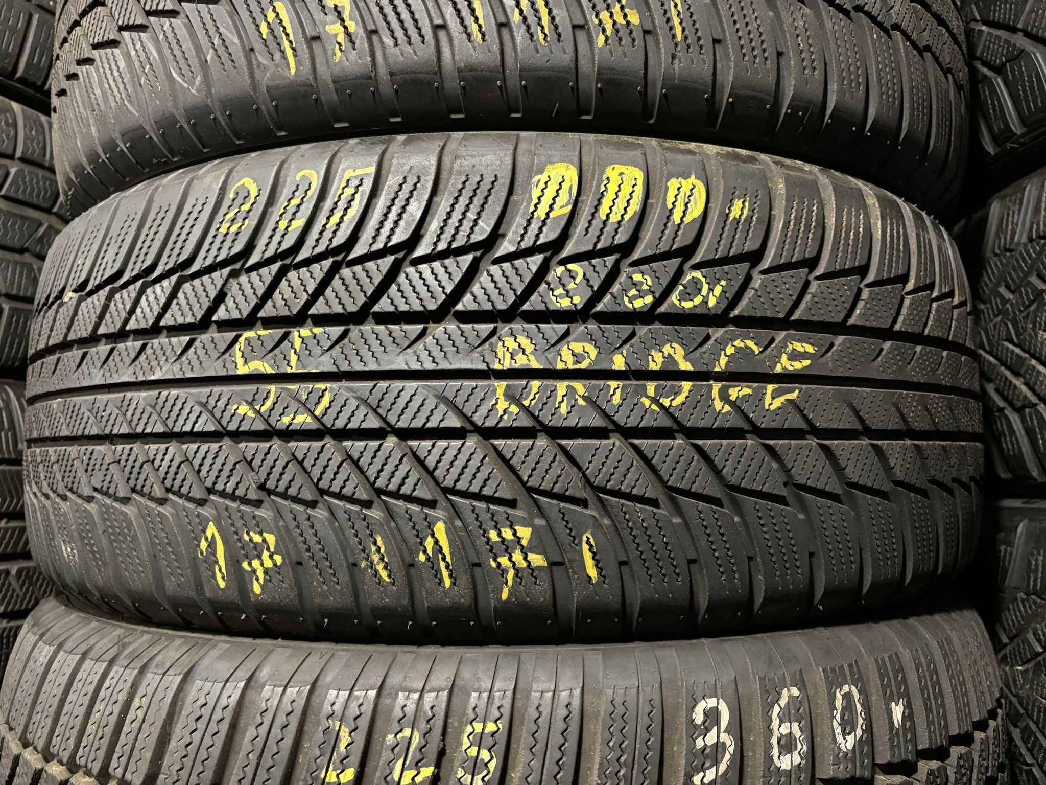 2X Opony Zimowe 225/55R17 97H BRIDGESTONE BLIZZAK LM001 6.5MM 2017R