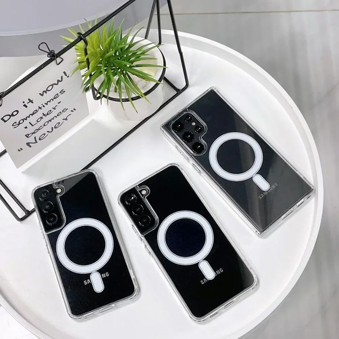 Acrylic Magsafe Case Do Samsung Galaxy S22 Plus Przezroczysty